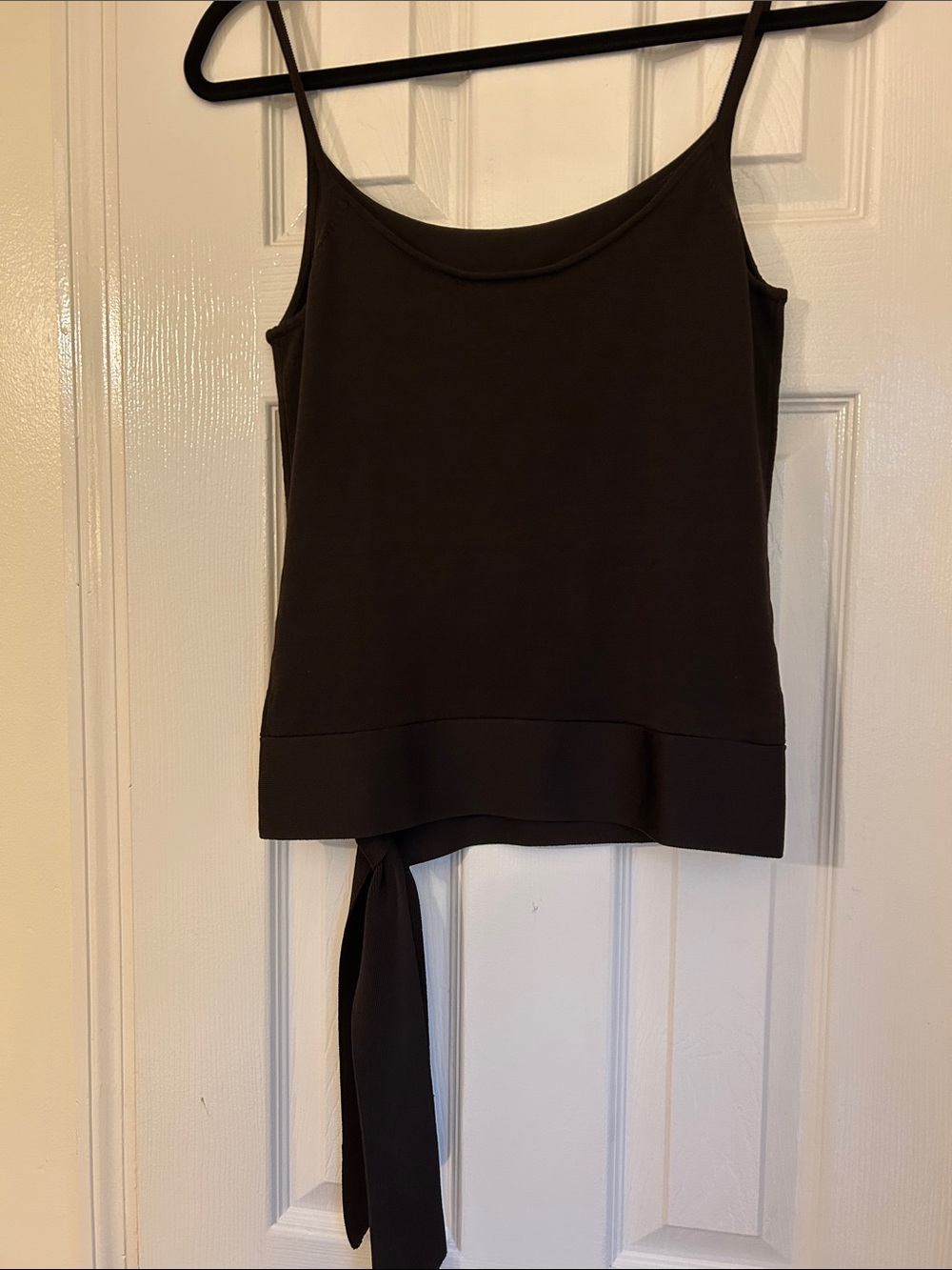 Banana Republic Silk Blend Tie-Hem Camisole Top Brown Size Small NWT - Picture 3 of 5